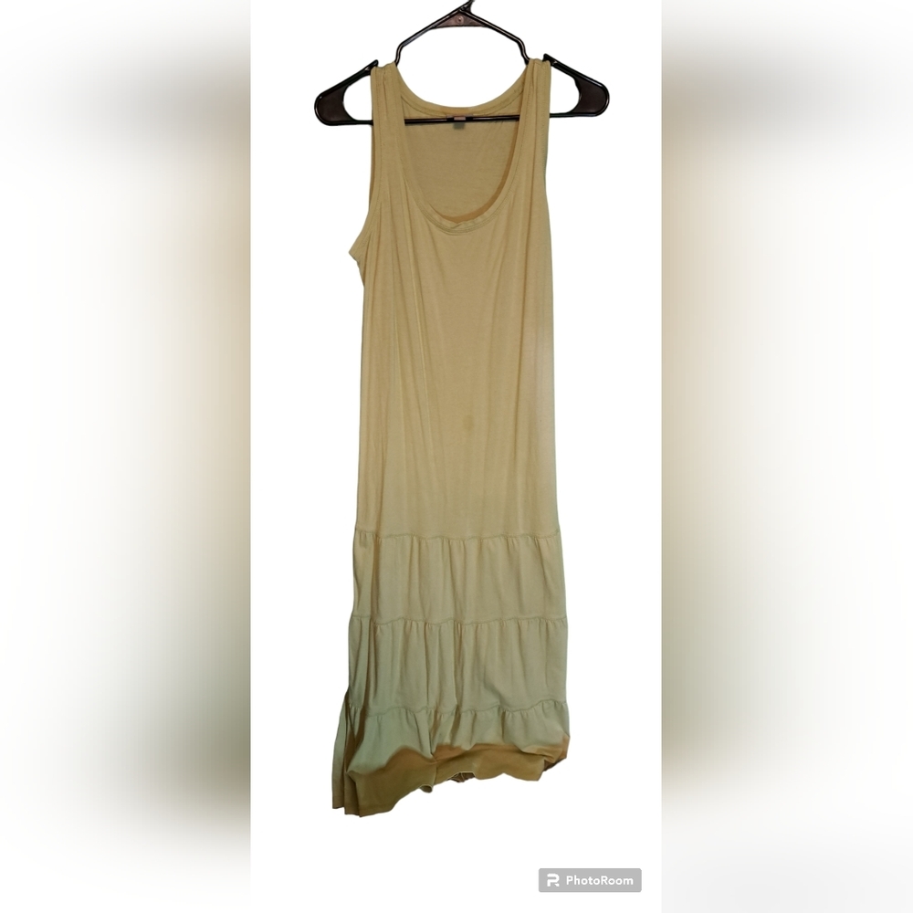 Black Cardigan over a yellow dress. - Picture 3 of 9